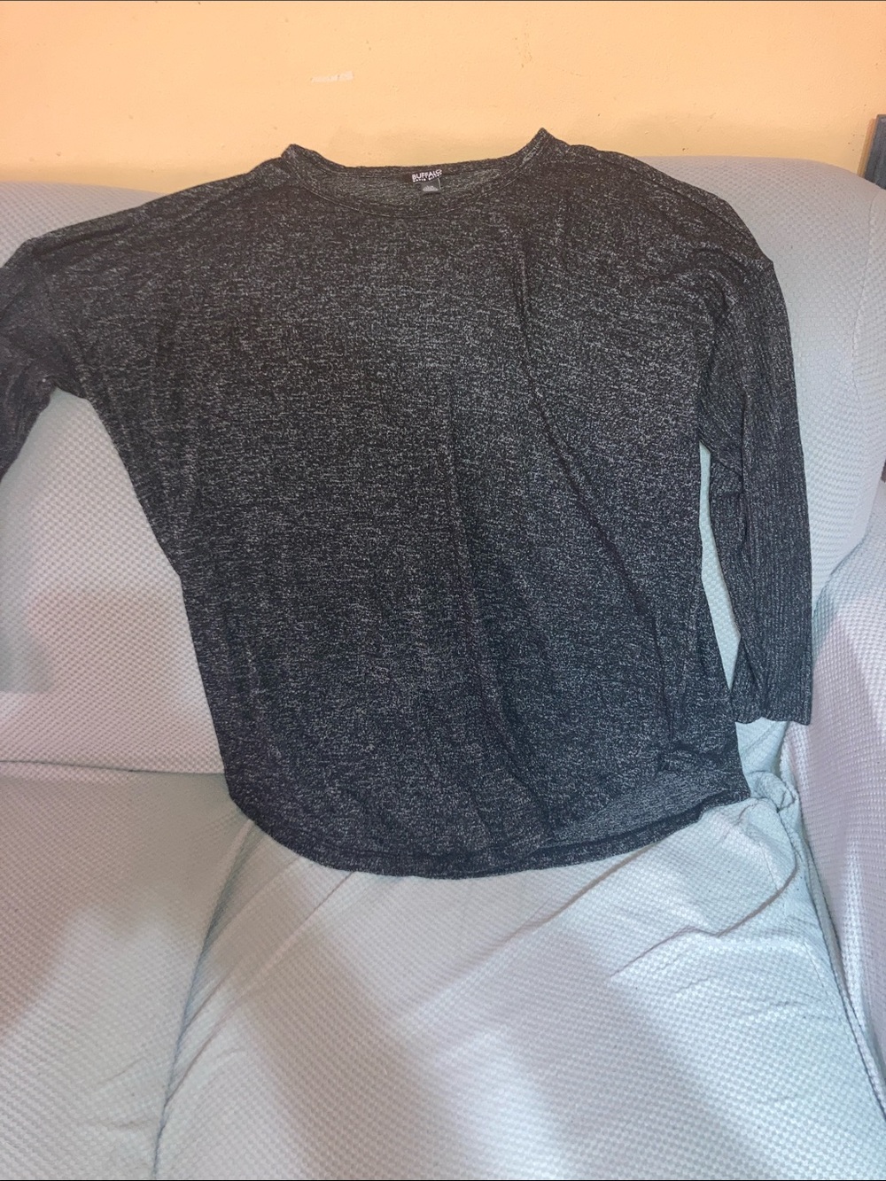 Buffalo David Bitton Charcoal Heather Crewneck Top